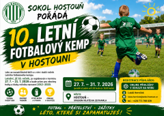10. letní fotbalový kemp v Hostouni se blíží!